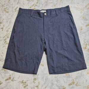 Peter Millar Shackleford Shorts Men 34 Blue Performance Golf Skulls Preppy Style